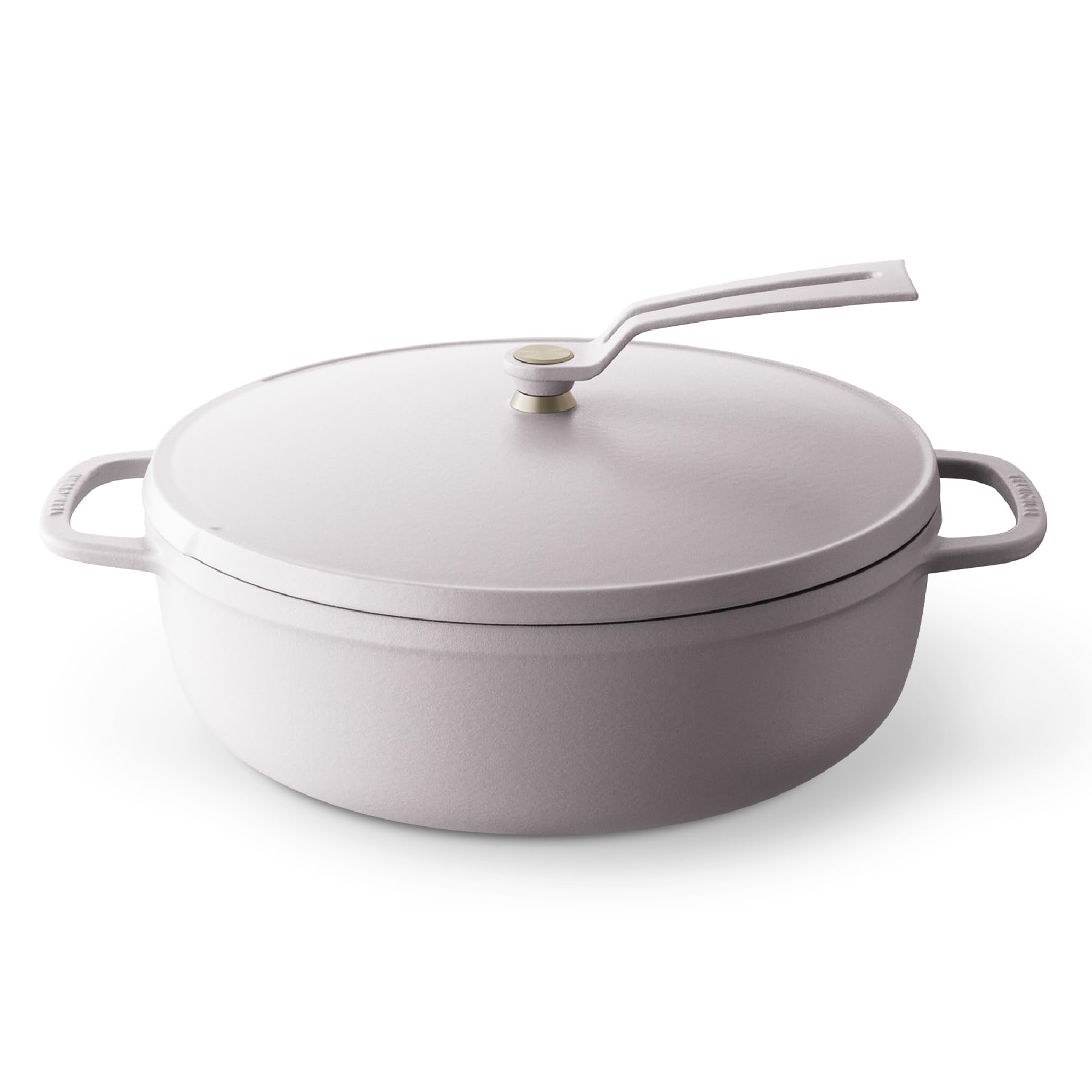

Vermicular Cast Enamel Pot 26cm Matte Cloud Pink Waterless Cooking Waterless Bake Dedicated Recipe Book Included Oven Pot 2 Lid [Shallow Type]