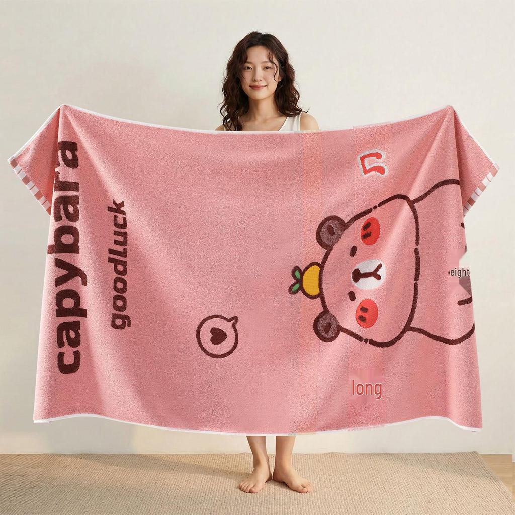 100% Cotton Thickened Quick-Dry Bath & Beach Towel - Enlarged & Premium Quality for Men