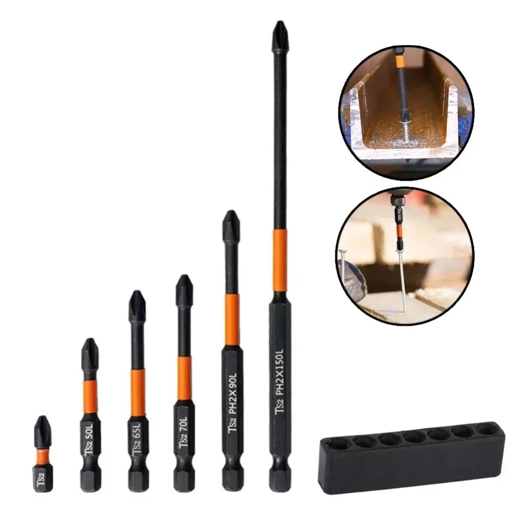 3PCS S2 Impact Screwdriver Bit 50-70mm Screwdriver Head  Electric Screwdriver