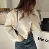 Women's Autumn and Winter New Women's Casual Long-sleeved Soft Short Bomber Jacket