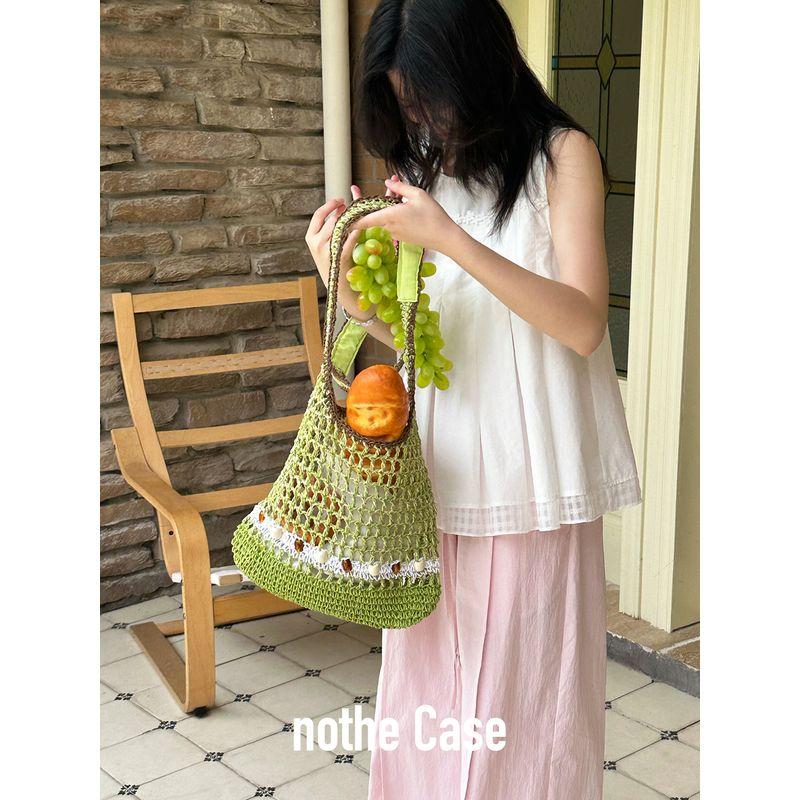 

Nothe Case South France Reef Vacation Sense Straw Bag Large Capacity One Shoulder Versatile Beach Bag