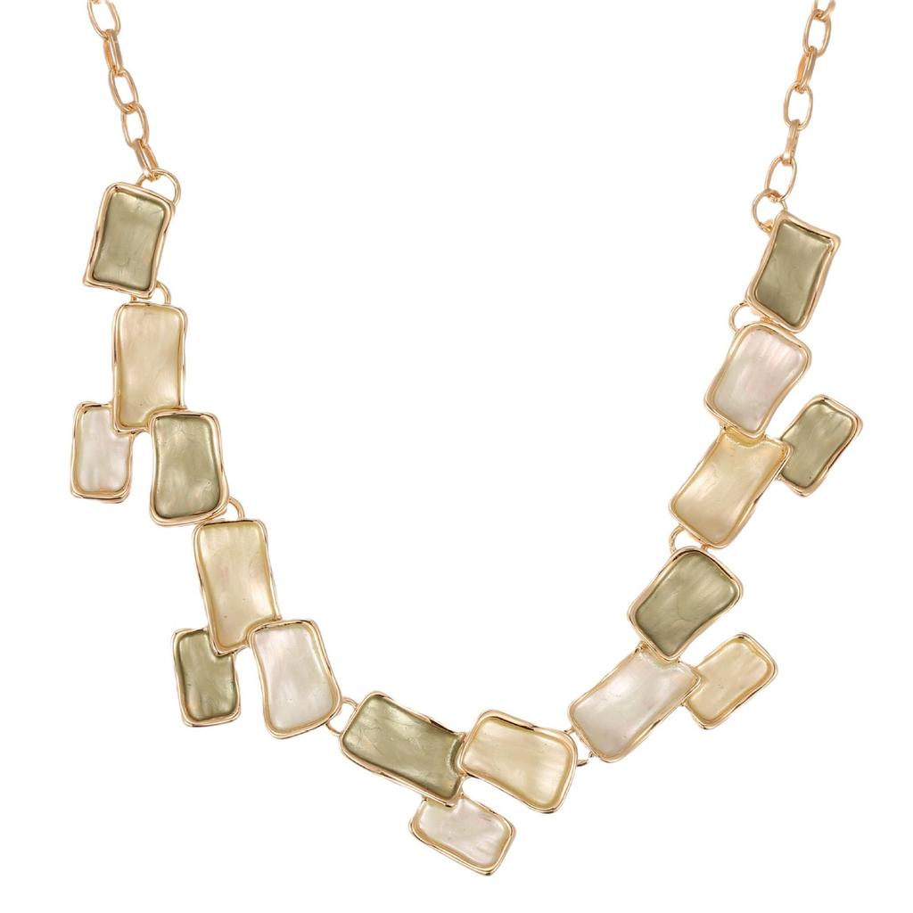 Women's Simple Irregular Square Combination Necklace