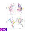 Waterproof Butterfly Tattoo Stickers Realistic 3D Body Art for Collarbone Ankle - Long Lasting Temporary Tattoos Glitter Metallic 7 Designs