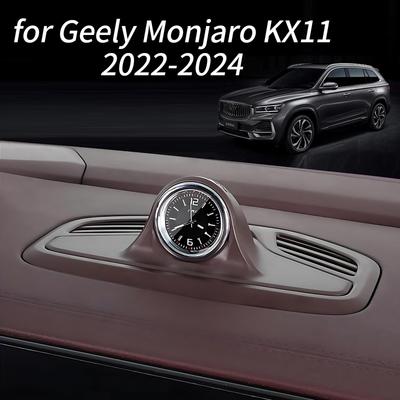 For Geely Monjaro KX11 2024 Accessories Dashboard Clock Center Console Electronic Quartz Clock
