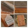 8/17 Keys Mini Kalimba Wooden Thumb Piano Finger Piano Musical Instrument Portable Exquisite Gift Set for Kids Adults Beginners
