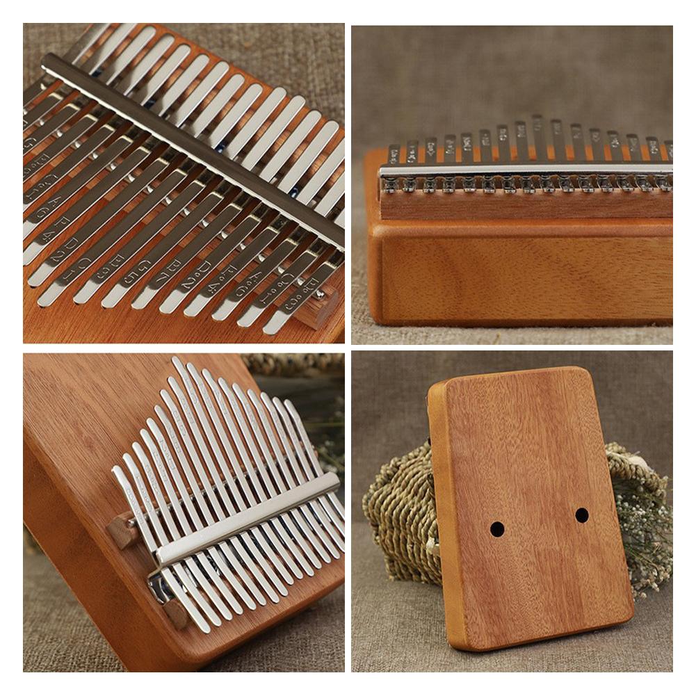 8/17 Keys Mini Kalimba Wooden Thumb Piano Finger Piano Musical Instrument Portable Exquisite Gift Set for Kids Adults Beginners