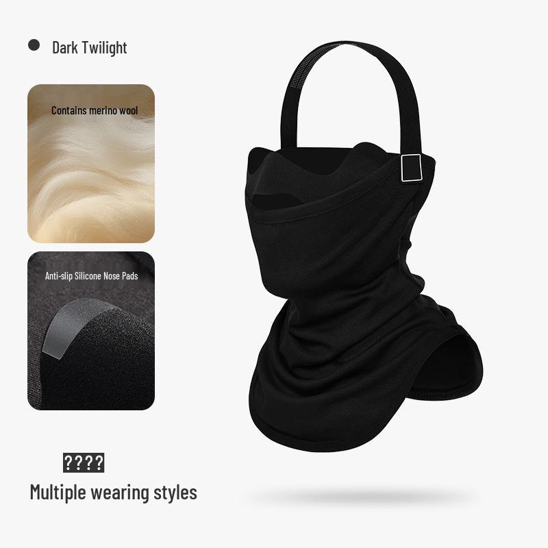 Unisex Thickened Fleece Winter Ski Mask - Warm, Windproof, Coldproof, for Autumn Outdoor Cycling