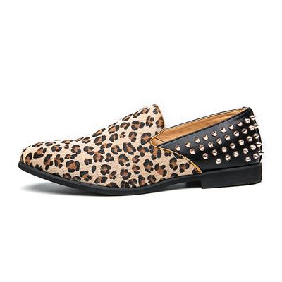 Zapatos de Cuero Hombre Casual Mocasines Diseño de Lujo Slip on Zapatos de Vestir Masculinos Estilo Ocio Talla Grande Buena Suela Resistente al Desgaste