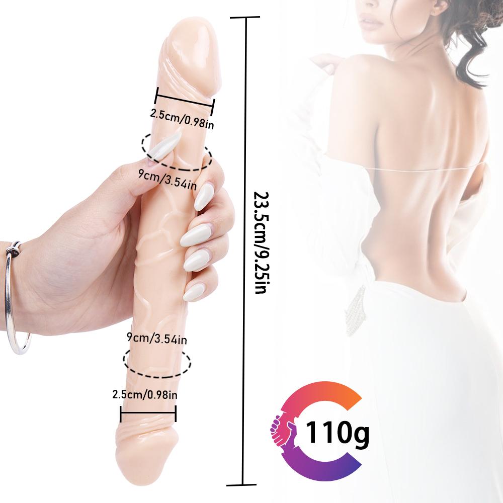 Double-Ended Adult Toy for Adults, TPE Personal Accessory, Non-Electric Battery-Free Design, 1 Pc, Four Sizes Available