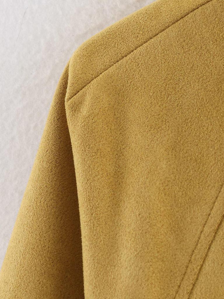 Winter 2025 Euro-American Style Suede Bomber Jacket
