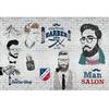 Man Salon Wall Paper 3d Retro Barber Shop Wall Murals Hair Salon Background Wallpaper 3d Industrial Decor