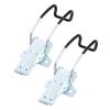 2Pcs Stainless Steel Latch Fasten Buckle Lock Casting Hinge Curved Industrial Vacuum Cleaner