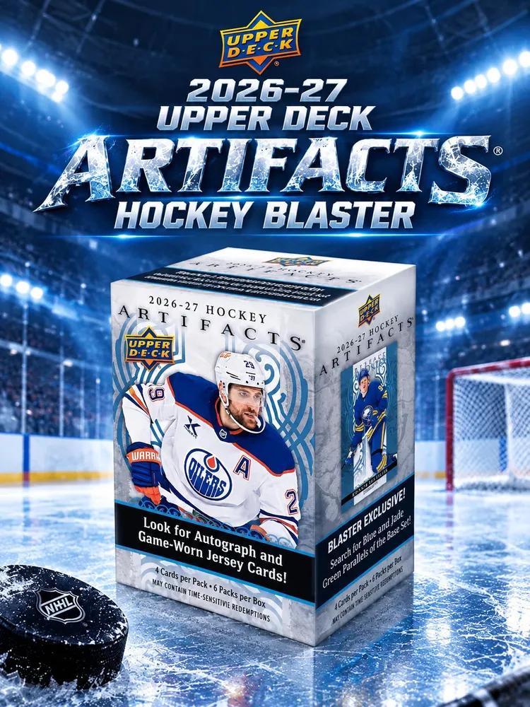 2026/27 Upper Deck Artifacts Hockey collectible NHL hockey cards, 6 packs of 4 cards, closed box