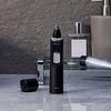Panasonic Men's Ear and Nose Hair Trimmer with Vacuum Cleaning System, Wet/Dry, Hypoallergenic, High-Performance Dual-Edge Blade - ER-GN70-K, Black