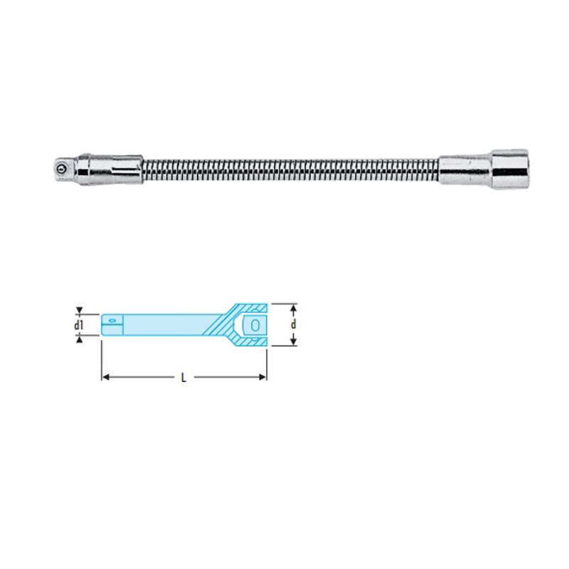 ARTOOLS 3/8 Flexible Ratchet Wrench Extension Bar 3/8 inch