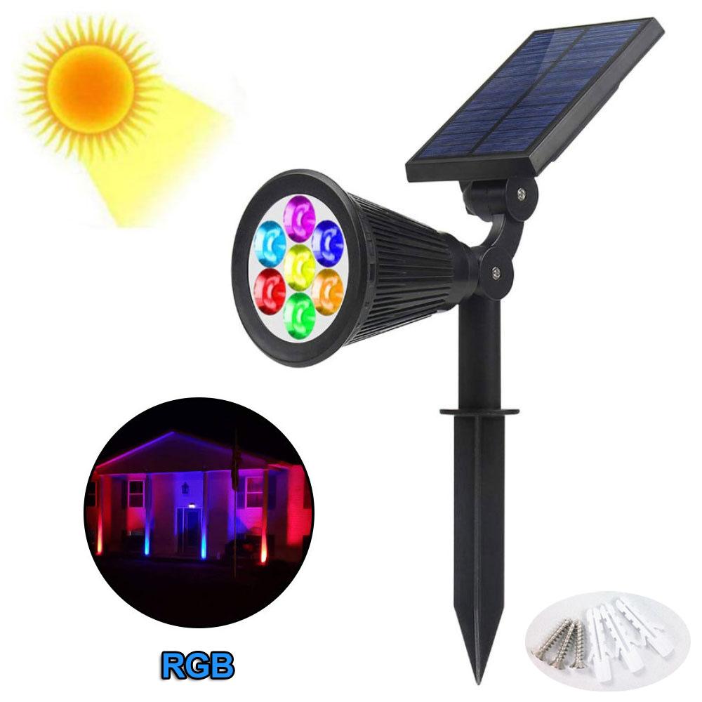 

Солнечный прожектор уличный светодиодный IP65 водонепроницаемый ландшафтный садовый двор газонный светильник для наружного украшения и ландшафтного освещения 0-5W