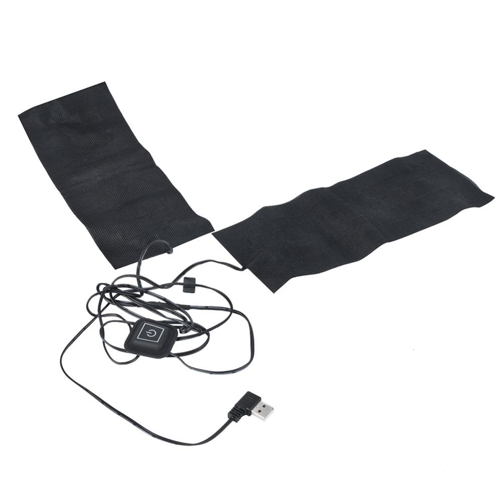 1 Set USB Electric Heating Pad 5V 2A Heating Film Durable Heating Pad  Outdoor Use