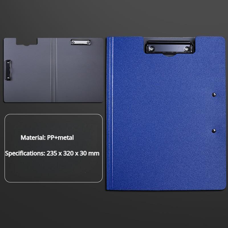 

Папка А4 с клипом, двойной клип, многофункциональный планшет, твердый кейс, доска для письма, блокнот, канцелярский планшет Deep Blue