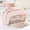 Large-capacity Pen Case Multi-purpose Desk Organizer Storage Pouch Pencil Bag  Student