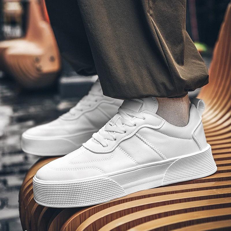 Men'S Sneakers White Casual Shoes Men Original Lightweight Luxury Shoes for Men Breathable Flats Men'S Sneakers Chaussure Hommes