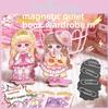 Livre Silencieux Magnétique Armoire de Princesse Avec Autocollants DIY Pour le Jeu Créatif des Enfants