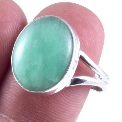 Natural Chrysoprase Gemstone Handmade 925 Sterling Silver Gift Ring S.8.5" O4o79