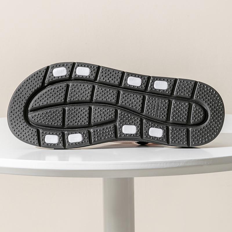 Fashionable Men's Sandals New Style Non-Slip Waterproof Thick Base Wear-Resistant Trendy Teenage Outerwear PVC Sole