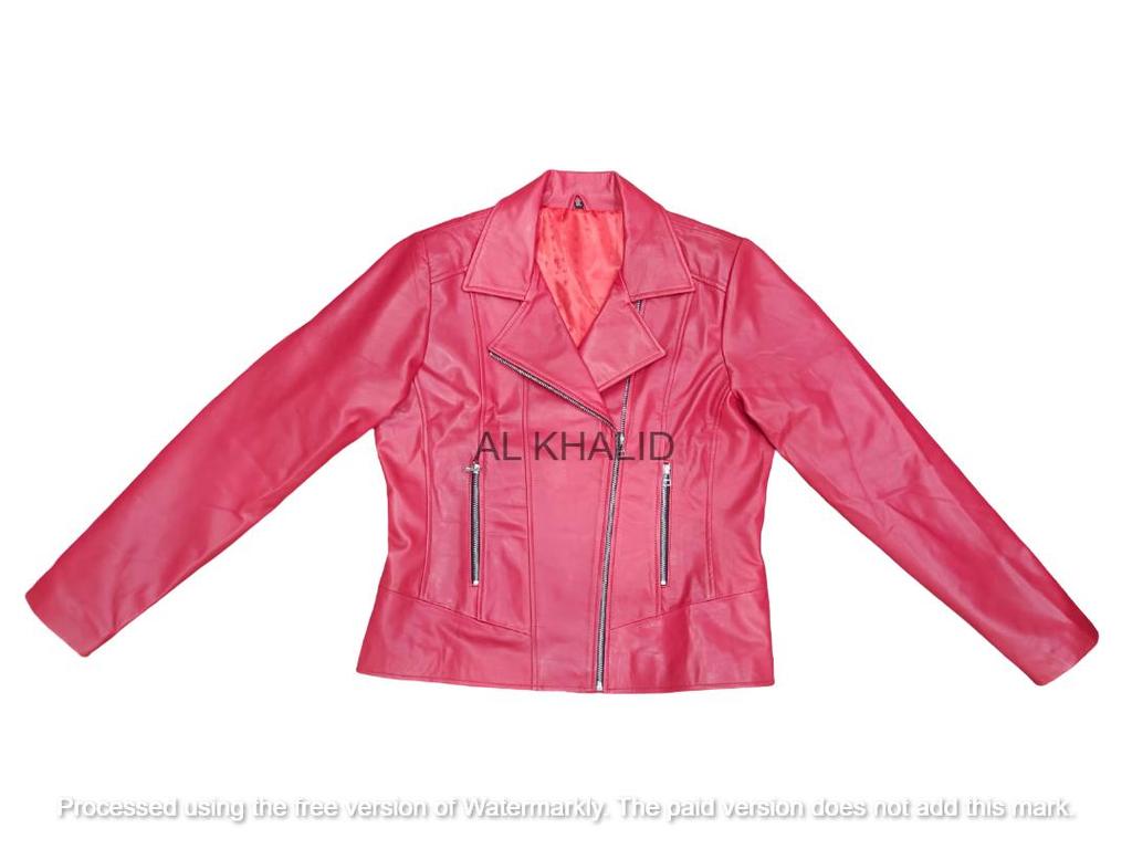 Red Women's Stylish Genuine Lambskin Jacket Soft Leather Designer Biker Jacket