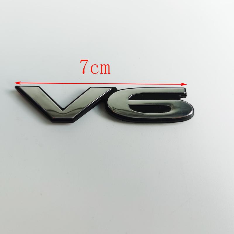 Für Mitsubishi Pajero v73 v87 v93 v97 Autoaufkleber Logo 3.8 V6 Hubraum Buchstabenlogo 1 Stück