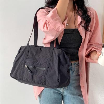 Simple Carry On Travel Tote Bag Large Capacity Weekender Overnight Duffle Bags Trendy Sports Fitness Bags For Women Girls