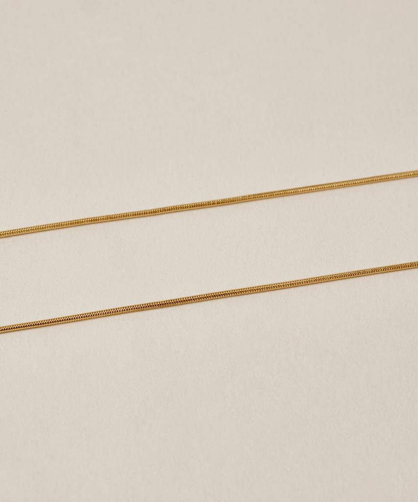 Novice Tokyo Round Chain Necklace 2-Piece Set [Stainless] / Gold