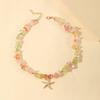 Bohemian Starfish Shell Pendant Necklace: Summer Beach Ocean Style for Women