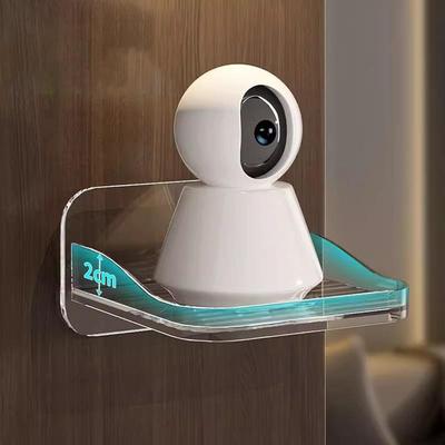 Camera Holder Shelf Floating Holder Bracket Wall Mounted Camera Holder Shelf Security Storage Stand Clear Wall Shelf For Monitor