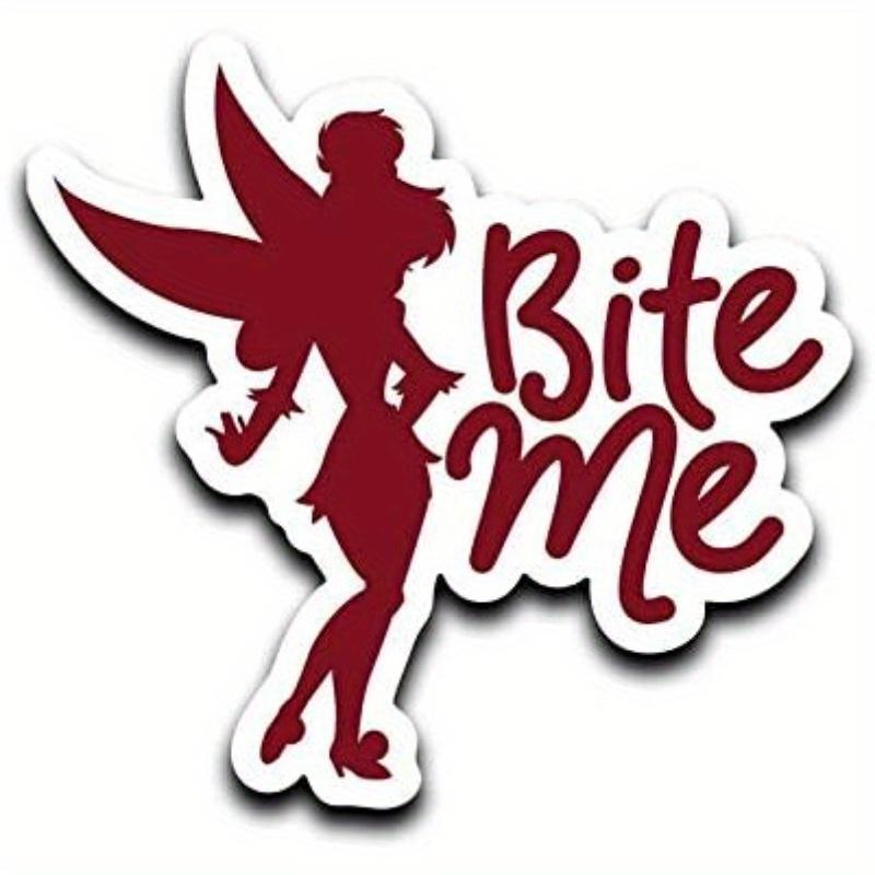 

Bite Me Sassy Fairy ПВХ наклейка наклейка для автомобиля грузовика фургона внедорожника окна стены чашки ноутбука 1pc