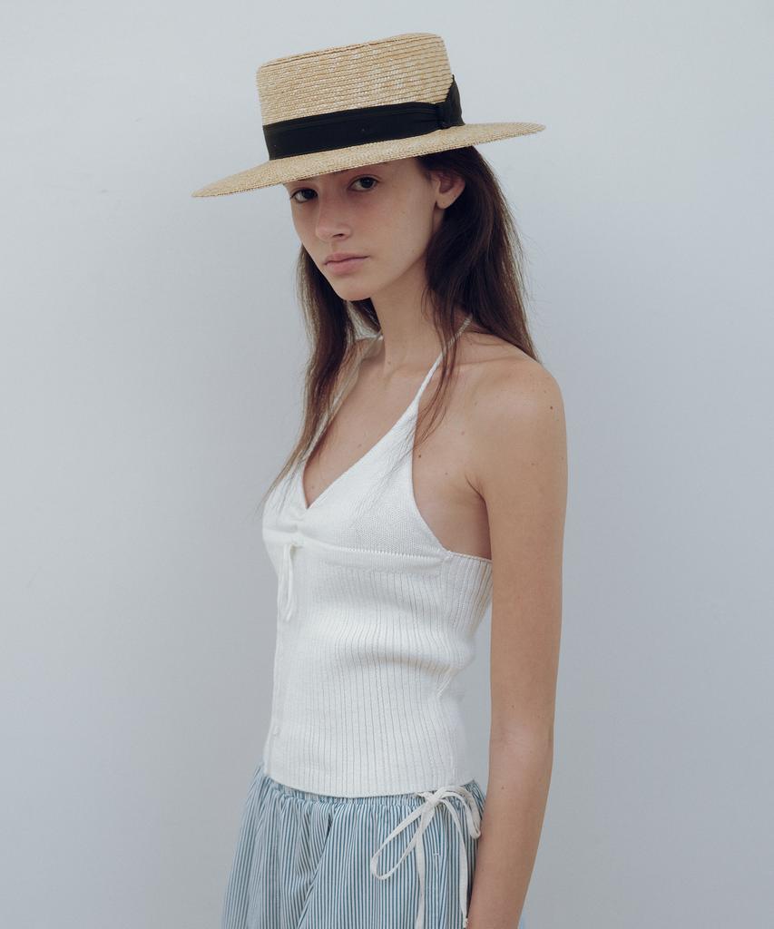 Yulago Riley Halter Neck Knit Top