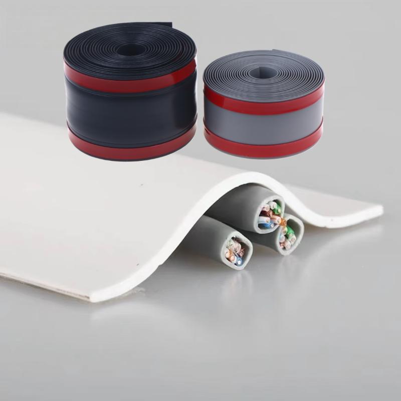 1Pcs 1/3 Meter PVC Self-Adhesive Wire Protection Strip Cable Cover Protector Wear Resistant Wall And Floor Wire Organizer