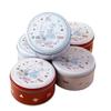 Cartoon Rabbit Printed Tinplate Candy Chocolate Boxes Metal Empty Biscuit Packaging Iron Can Round Multifunction Cookie Tin Box