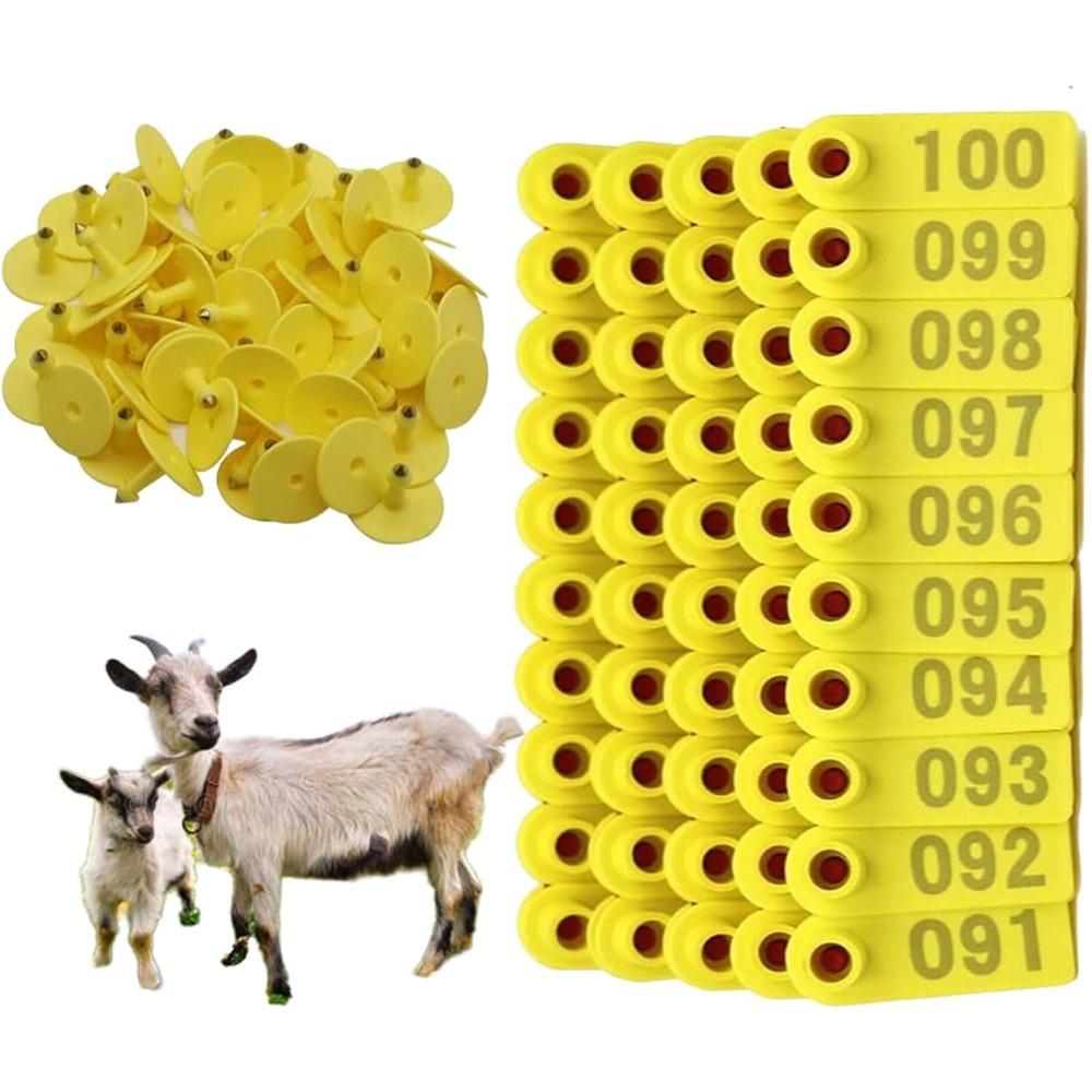 100pcs Convenient Sheep Ear Tags Multi-color Goat Ear Tags Ear Tags for Goats