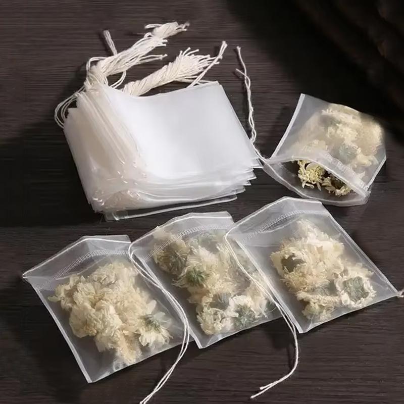 Disposable Teabags Empty Scented Tea Bags with String Heal Seal Filter Paper for Herb Loose Tea Kitchen Accessories Tools