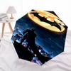 1pc Batman's Handsome Back Automatic Folding Umbrella - Compact 8-Rib Design, Durable Plastic & Iron1221L