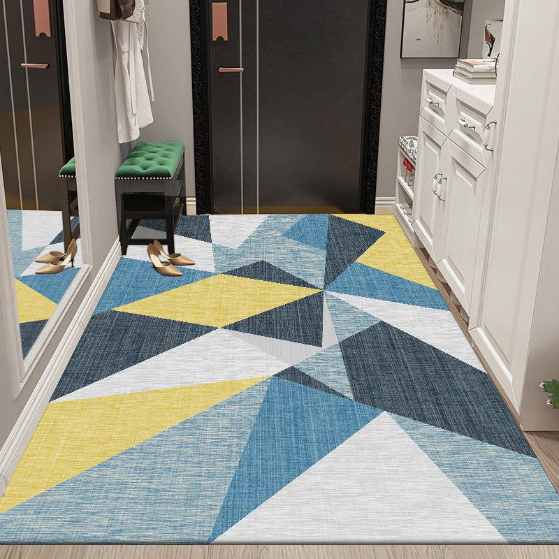 Entrance Door Floor Mat Dirt Resistant Light Luxury Living Room Carpet Easy To Maintain Door Mat Anti Slip Foot Mat