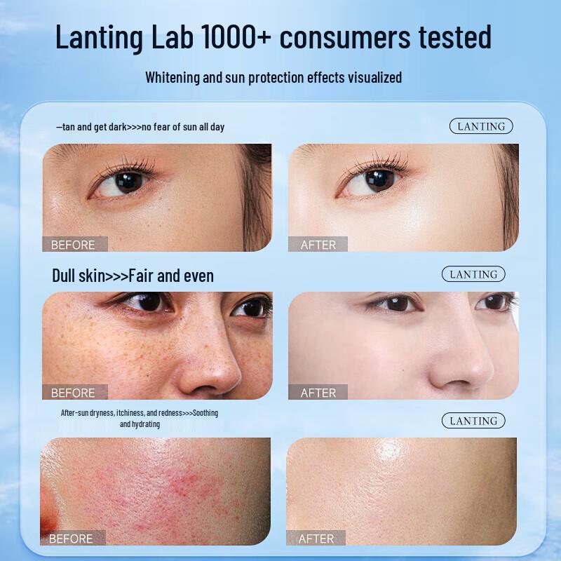 Lanting Feuchtigkeitsspendende Eiskühle Sonnencreme LSF50+ PA++++