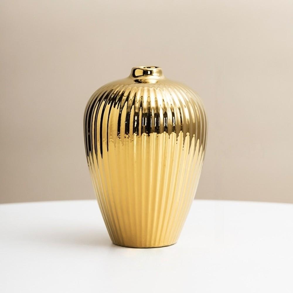 Minimalismus Keramik Galvanisierte Vase Blumengesteck Tischdekoration Blumentopf Wohnzimmer