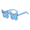Man Woman  Rhinestone Butterfly Shape One-Piece Sunglasses, Party Prom Runway Fashion Accessory Eyewear