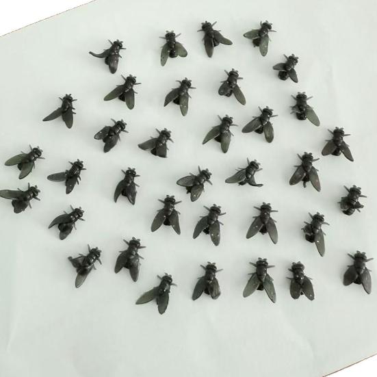 Black Fly Stud Earrings 3D Simulated Insects Studs Realistic Mini Fly Earrings Light-weight Jewelry Prank Gift for Him Her