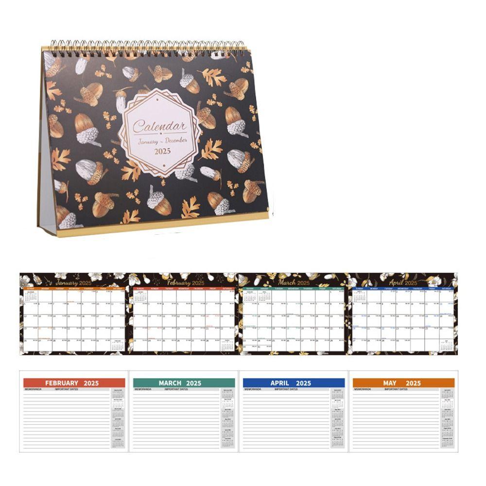 Countdown English  Desk Calendar Efficient Scheduling Table  Planner Calendar  Office Supplies