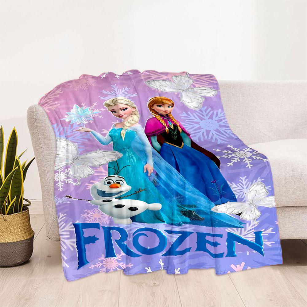 Frozen Friends Adventure Blanket Durable Comfort Suitable for Bedding Bed Livingroom Four Seasons Multipurpose Playful Design