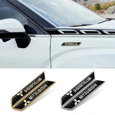Metal Car Body Fender Trunk Sticker for Lancer ASX L200 Colt Pajero Mirage Outlander Eclipse Auto Emblem Accessories