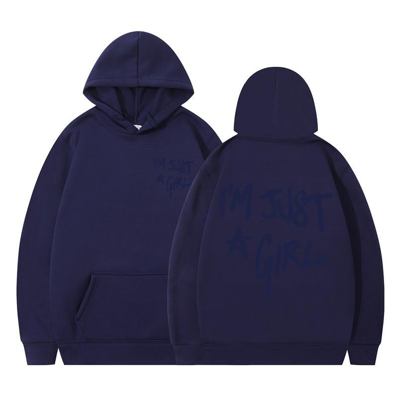Unisex Übergroßer Kapuzenpullover Mit Kräftigem Buchstabenaufdruck Lässiger Pullover Herbst