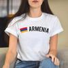 Armenia Unisex T-shirt Gift Armenian Flag Tee Yerevan White Black Dark Heather
